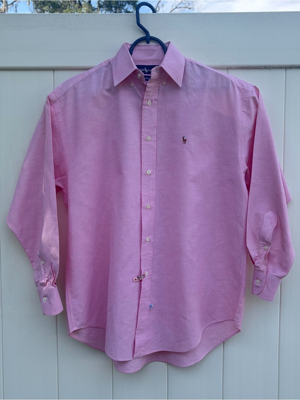 Ralph Lauren Men's Pink Button-Down Oxford Shirt Size XL